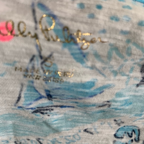 NWOT Lilly Pulitzer Etta V-Neck Tee size small - Picture 3 of 5